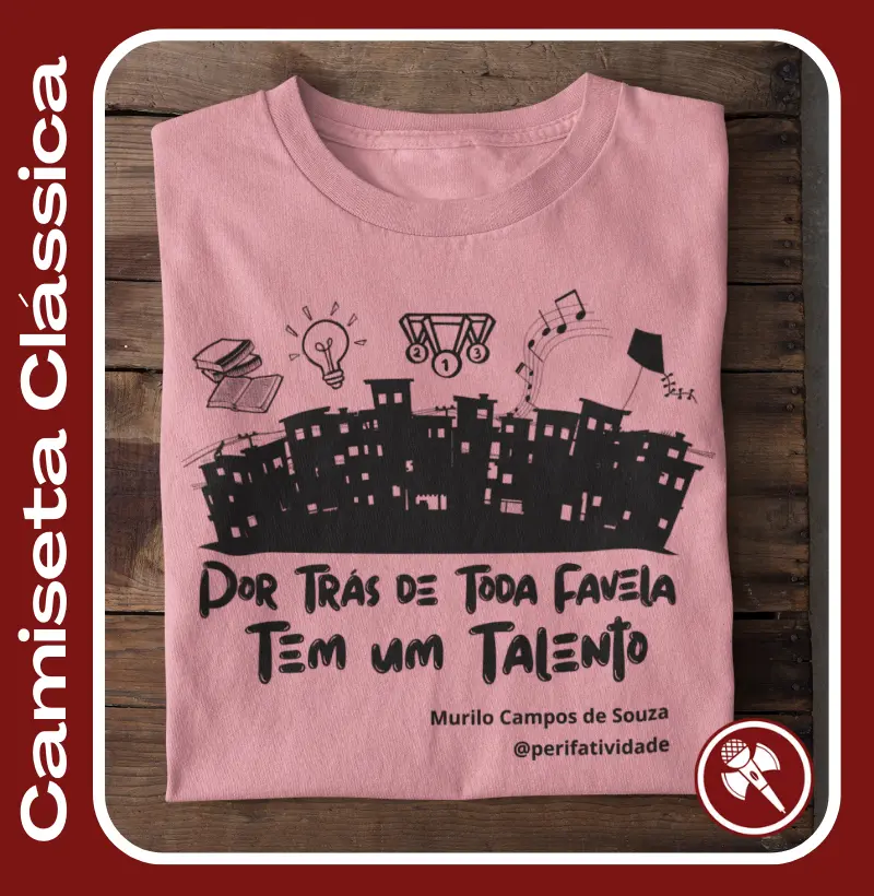 Poeta Murilo Campos de Souza - Camiseta Clássica e Baby Look