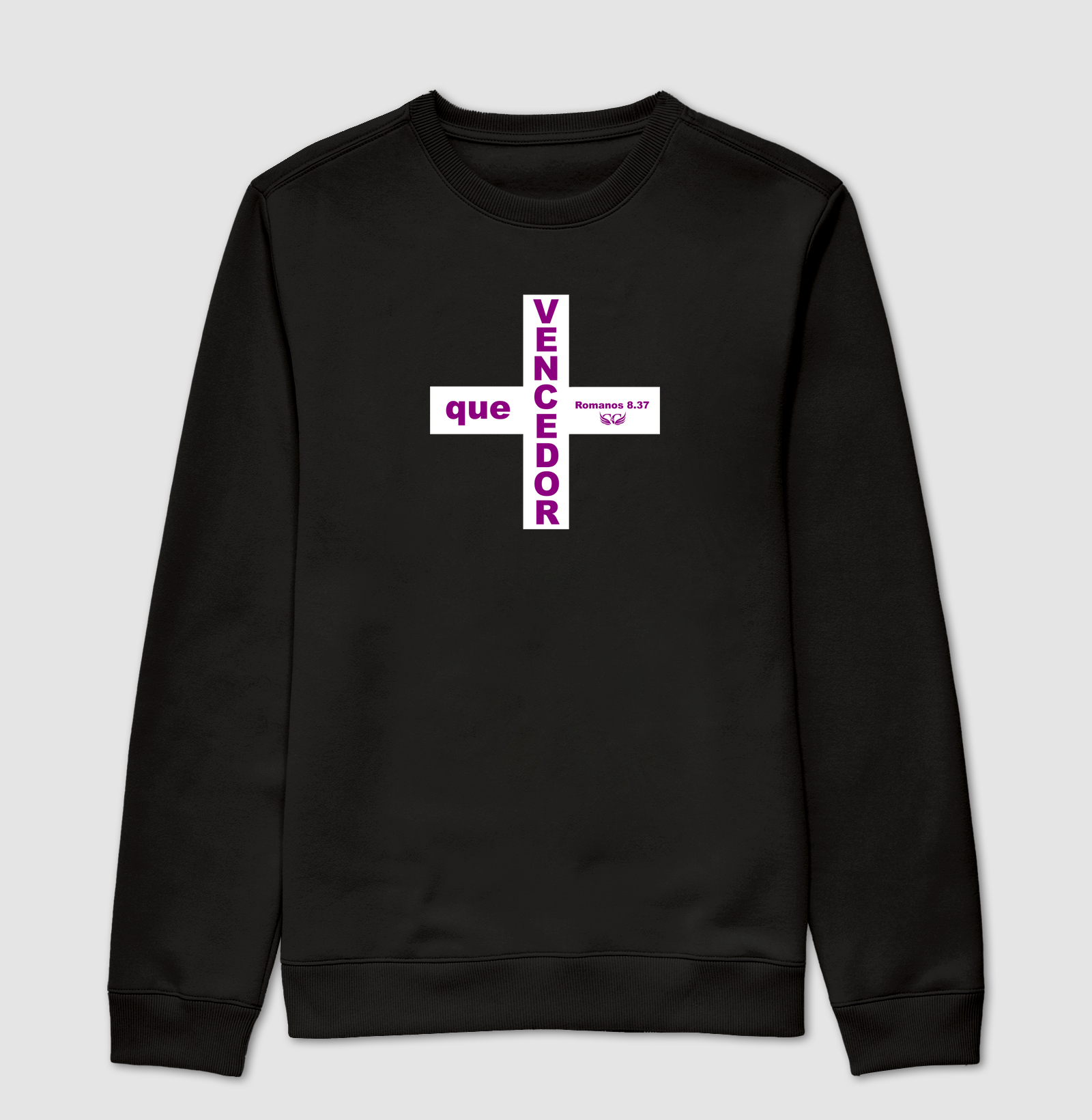 Camiseta Cristã + que vencedor Rm 8.37