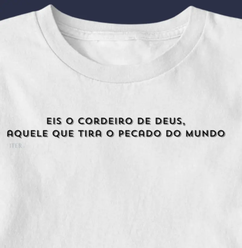 Eis o cordeiro de Deus, aquele que tira o pecado do mundo