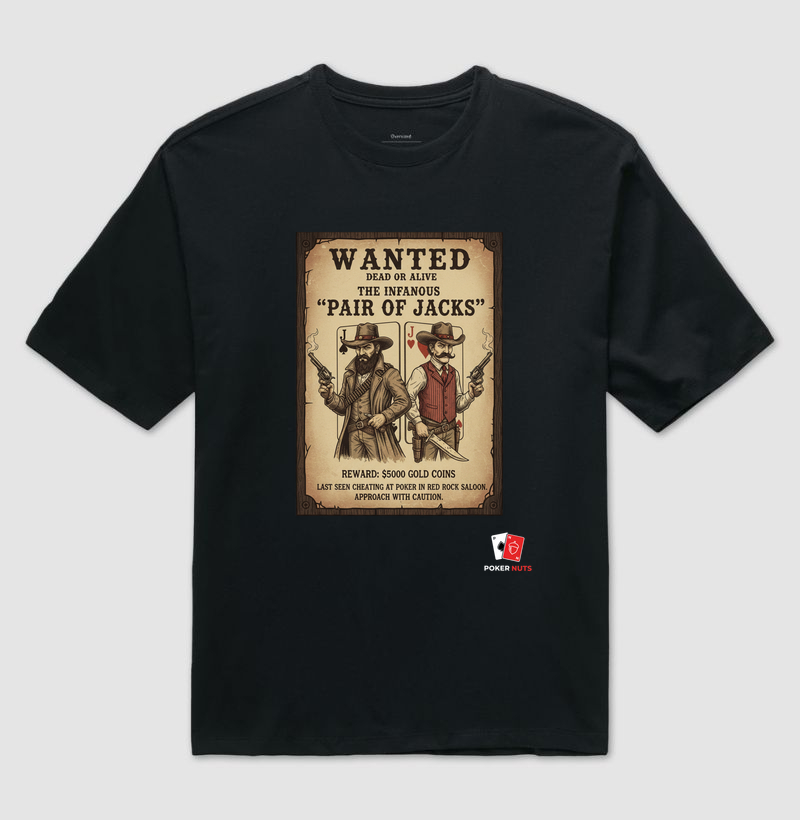 Camiseta Oversized Wanted Pair of Jacks