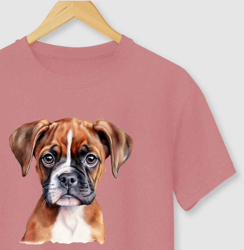 Camiseta - Boxer aquarela