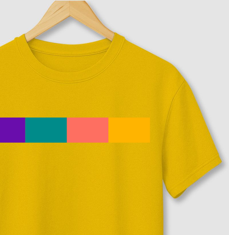 Paleta de cores vibrantes