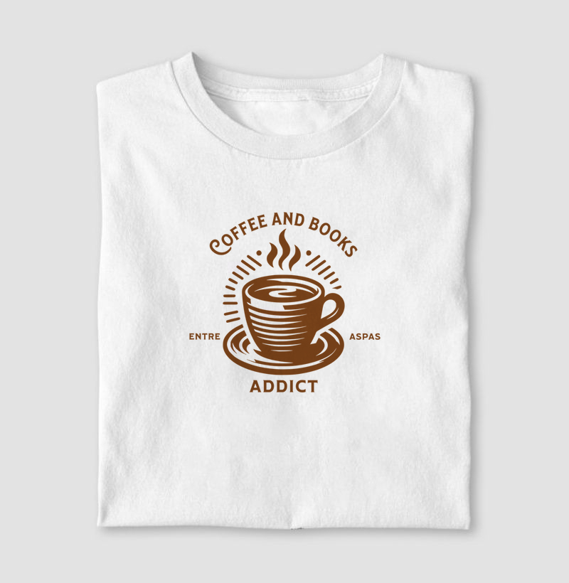 Camiseta - Coffee and Books