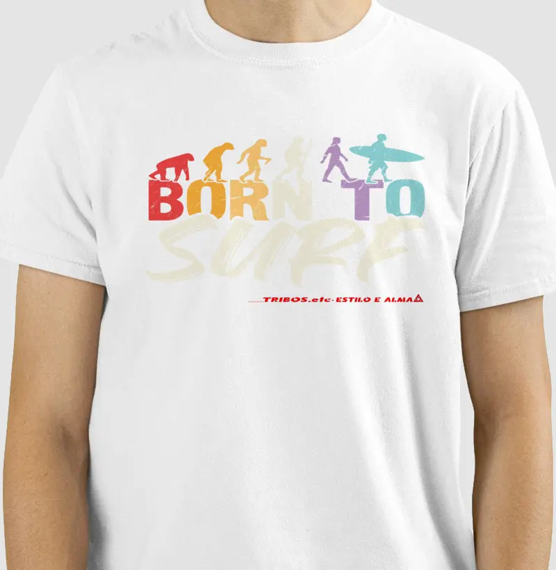 CAMISETA RESERVA.INK MASCULINA E FEMININA TRIBOS.etc ADVENTURE SURF BORN TO SURF