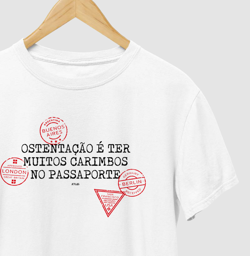 Ostentação é ter muitos carimbos no passaporte