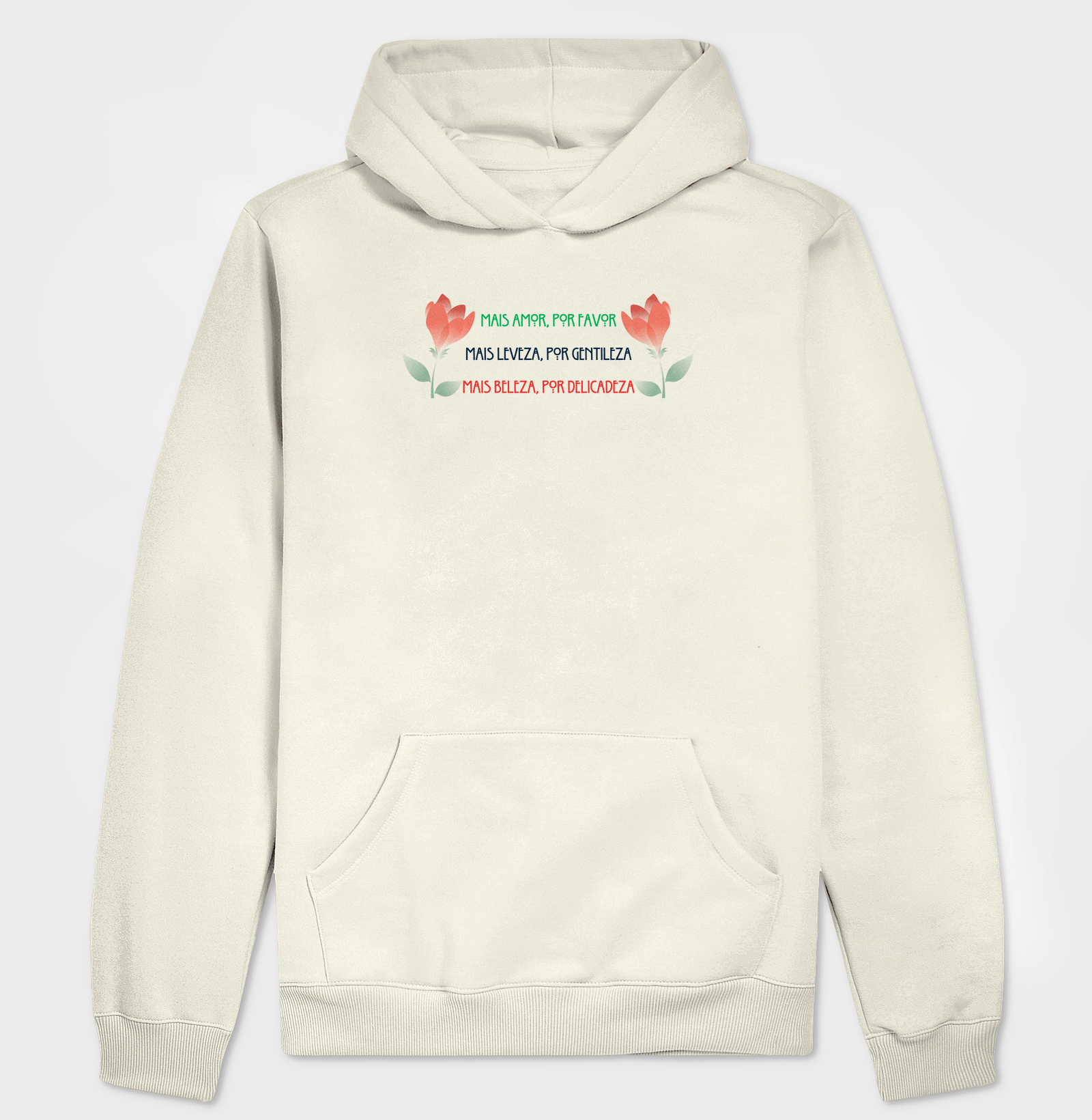 Estampa 2 Rosas Frases Off White Masc.