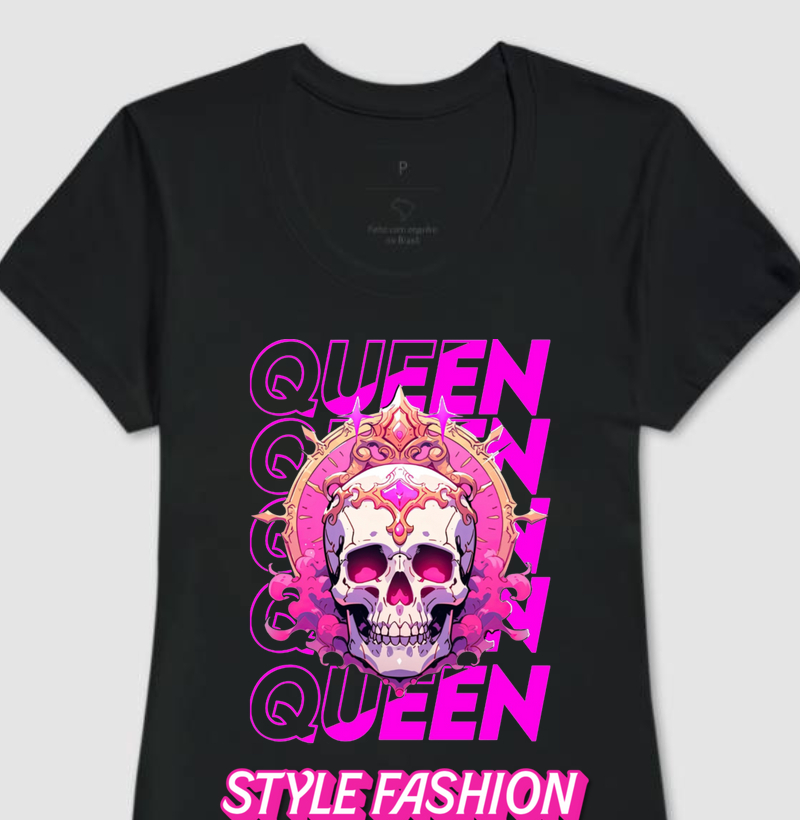  caveira Queen coleção feminina