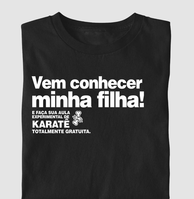 Vem conhecer minha filha! Karatê