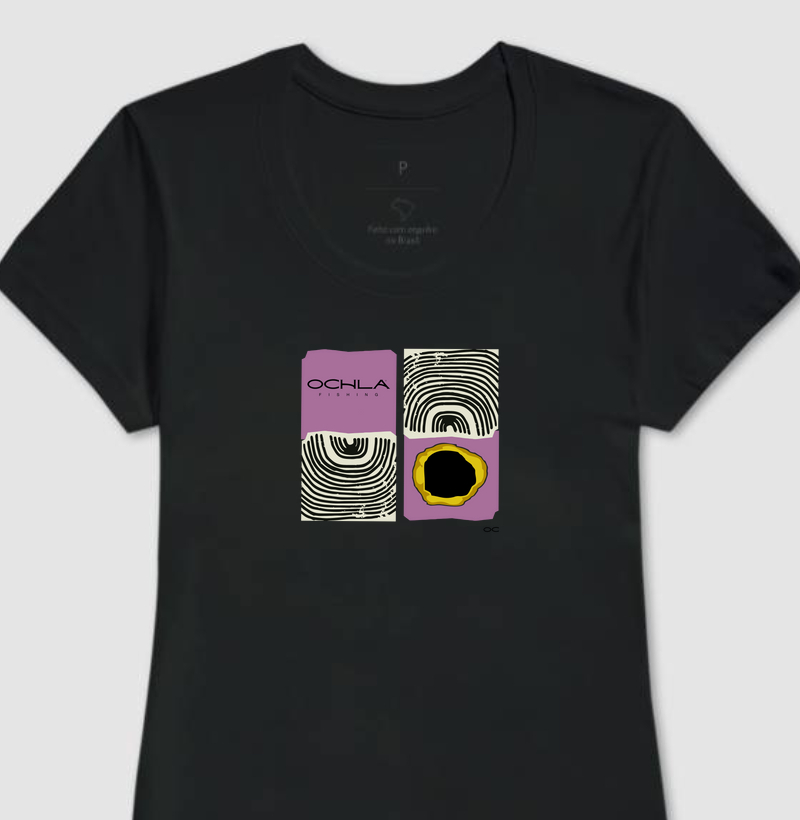 IDENTIDADE OCHLA Camiseta de Pesca Feminina | 100% Algodão