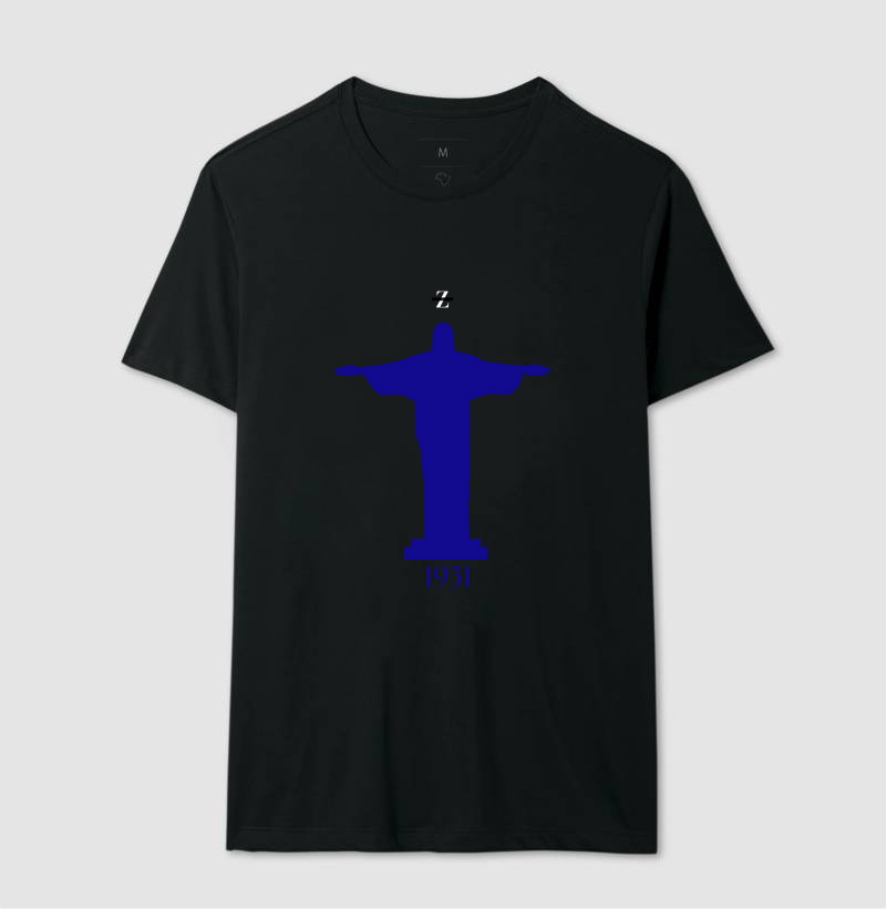 Camiseta Cristo Redentor Azul / Monumentos