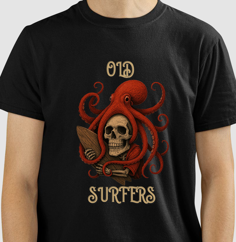 Camisa Old Surfers Skull