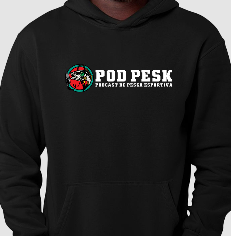 PODPESK LOGO HORIZONTAL - ATENÇÃO: Moletom corte SLIM, na dúvida opte por um tamanho maior.