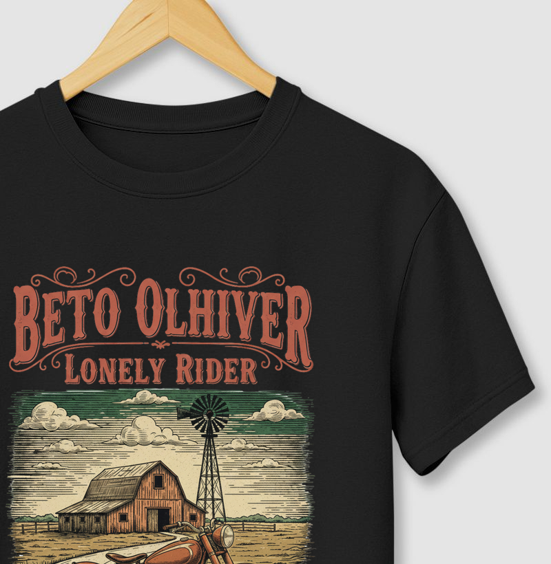 Camiseta Beto Olhiver — Lonely Rider