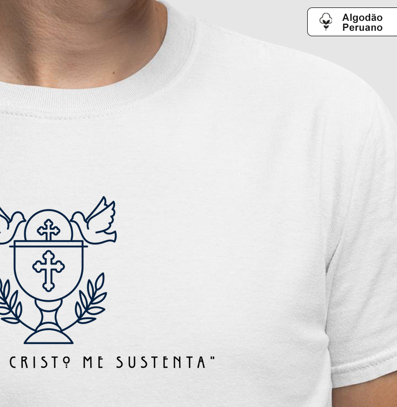 Estampa Eucaristia Branca Masc.