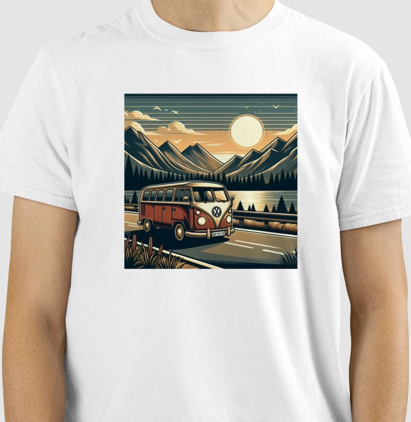 Camiseta Masculina Kombi Road Trip - Reserva INK 
