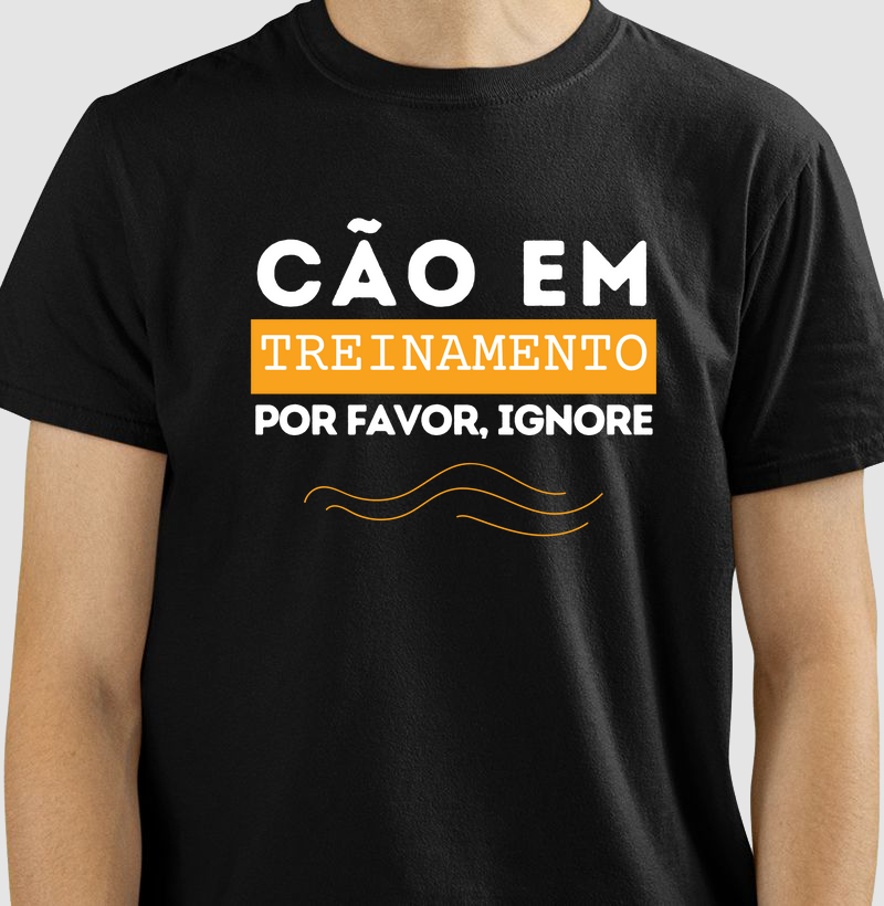 Cão em Treinamento Por Favor Ignore