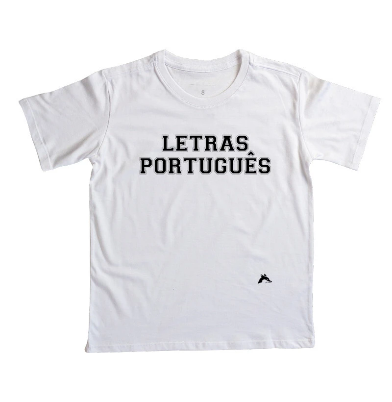 Camiseta Infantil Letras Português Classic
