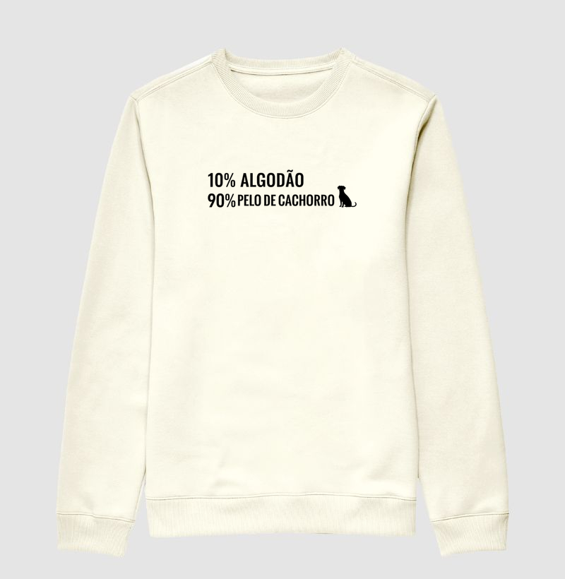 10% Algodão 90% Pelo de Cachorro