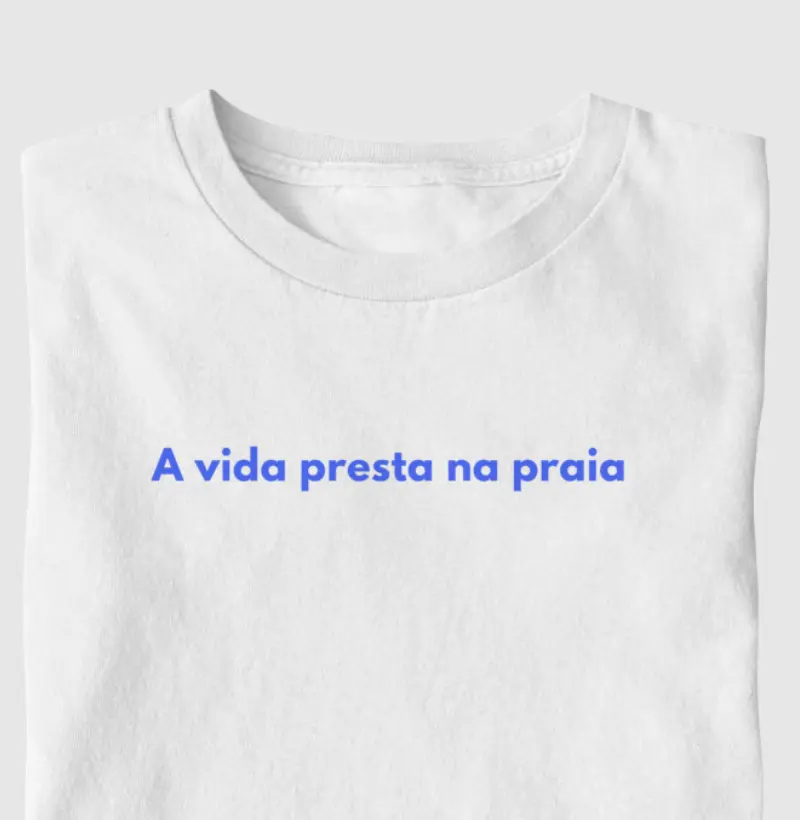 a vida presta na praia