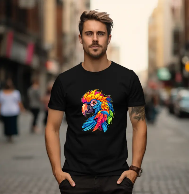 Camiseta Papagaio Vibrante