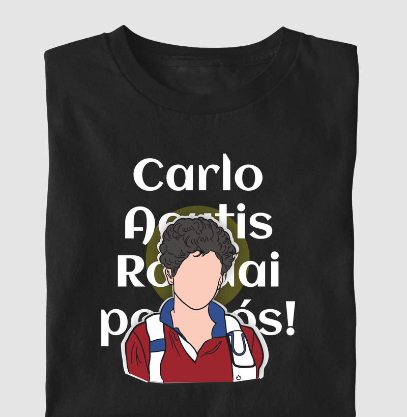 Camiseta Carlo Acutis - Minimalista