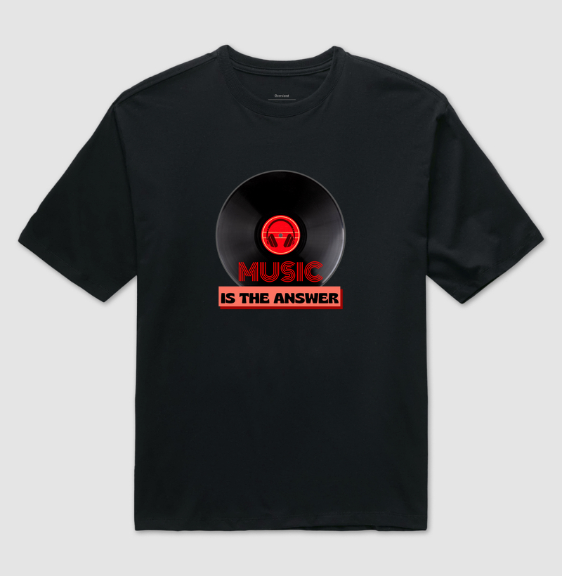 MUSIC IS THE ANSWER - Vermelho