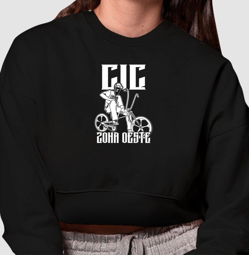 Moletom cropped cic zona oeste e nu penti