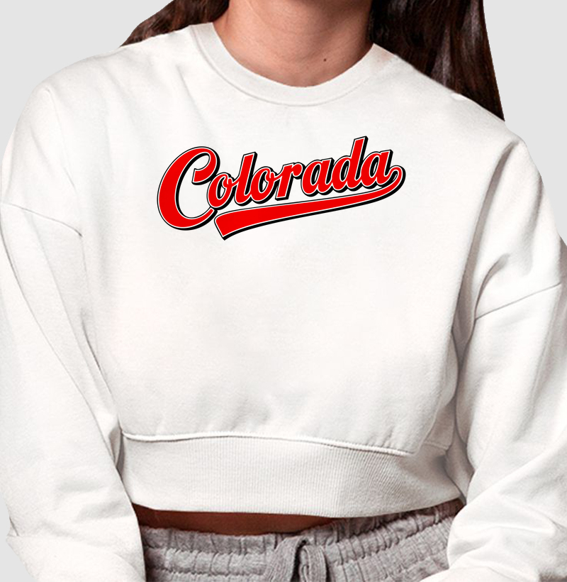 Moletom Cropped Colorada
