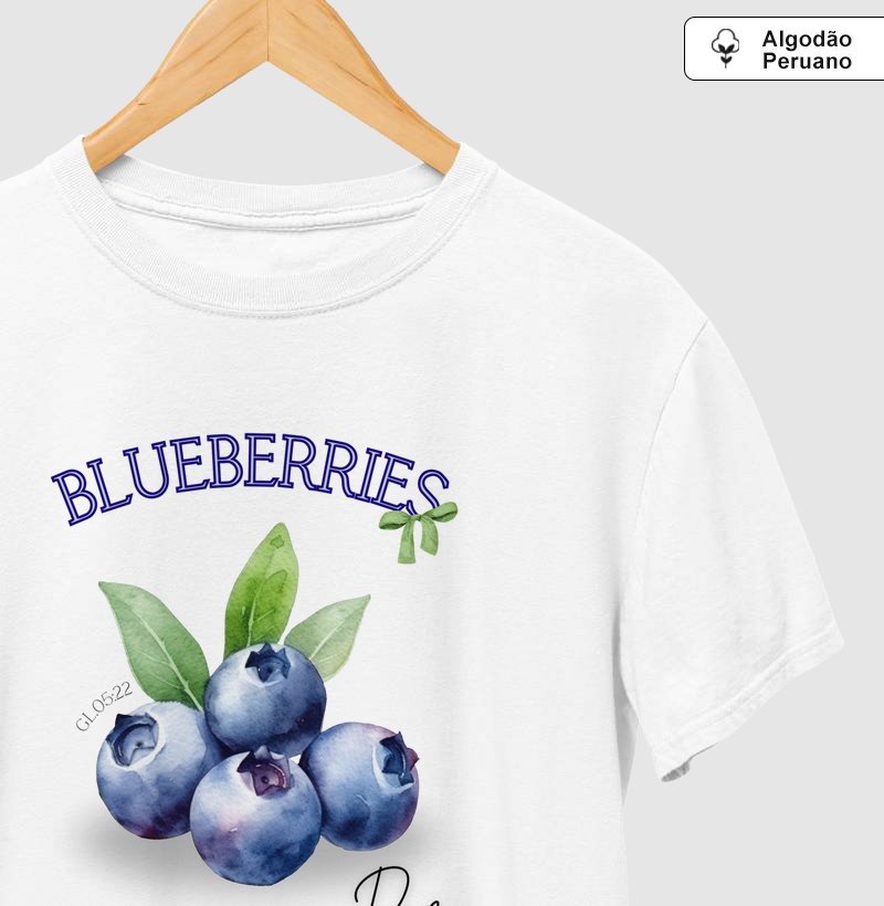 T-shirt Blueberries - Coleção Doce Fruto