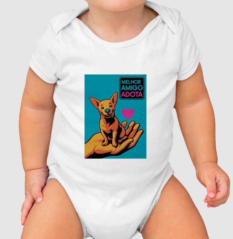OMD - Cãonsciente - Melhor Amigo Adota - Poster Azul