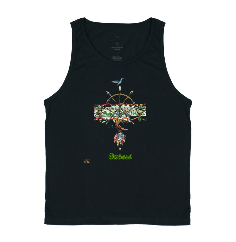 Camiseta Aruanda ê Armas de Oxóssi Conexão com a Natureza em 100% Algodão