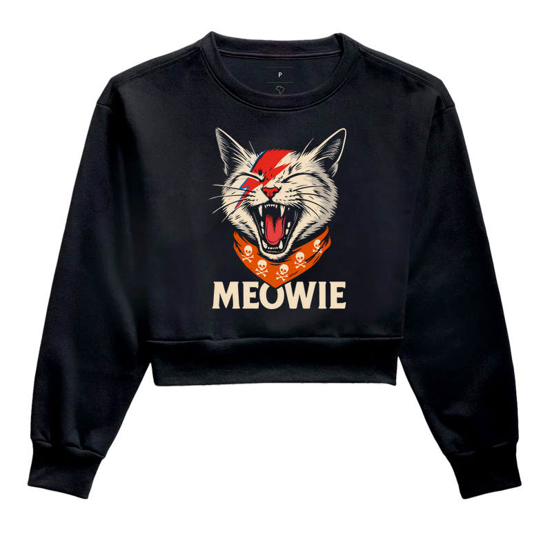 Cropped Moletom Meowie