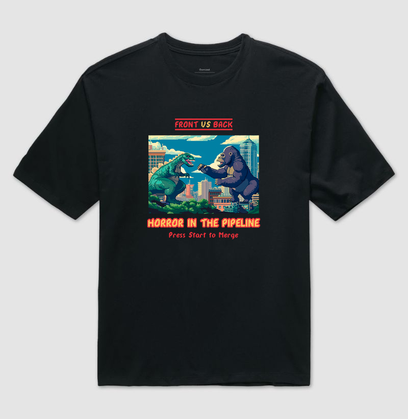 Horror in the Pipeline – Camiseta Front vs Back