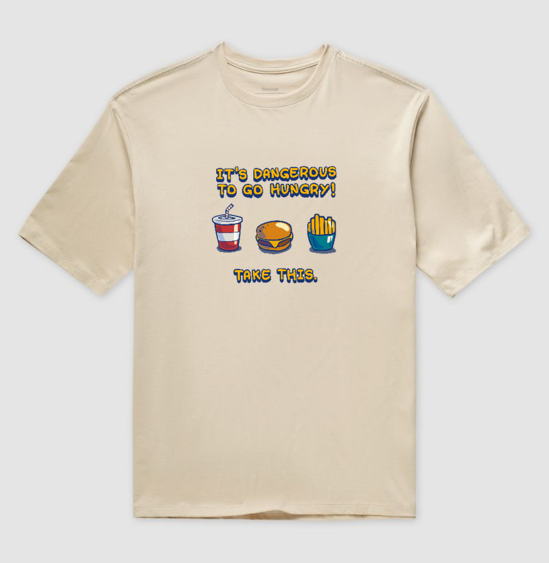 Camiseta Oversized Game Burger