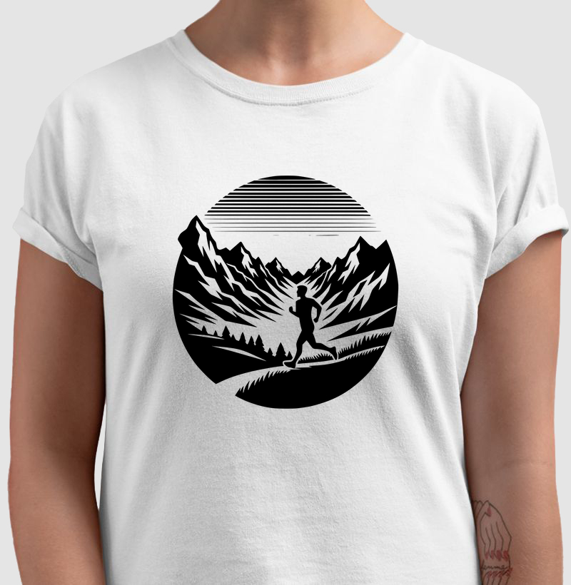 Camiseta de Corrida na Montanha | Desafio e Superação | Moda Esportiva Exclusiva VP