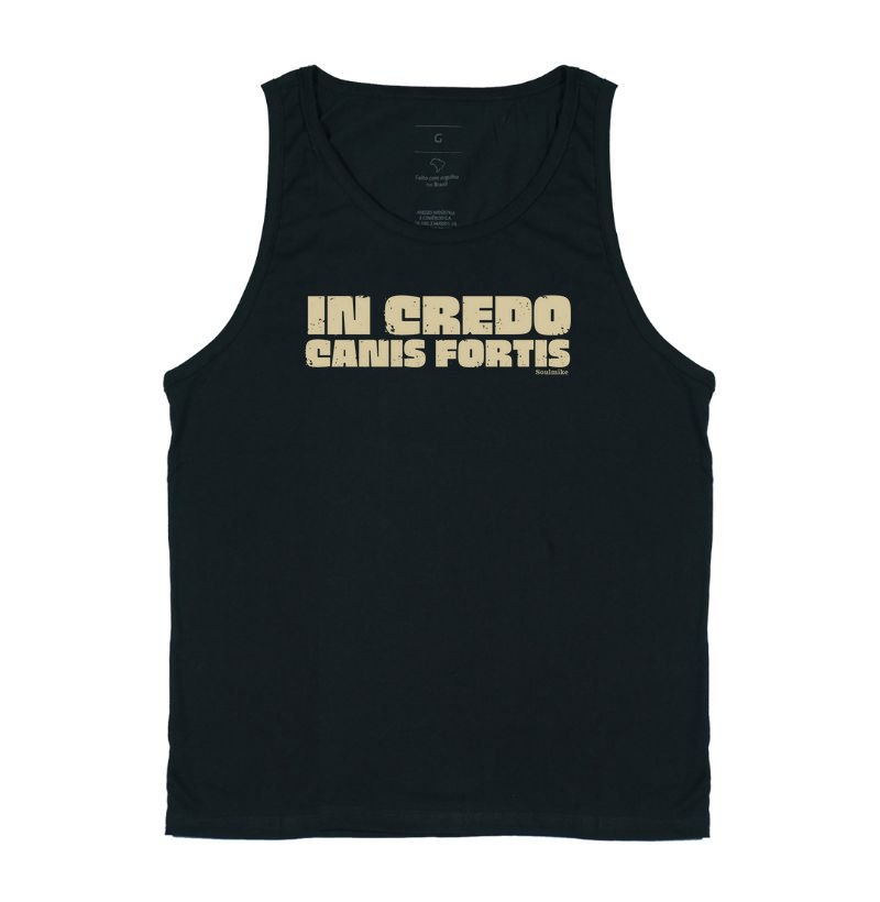 In Credo Canis Fortis Letreiro