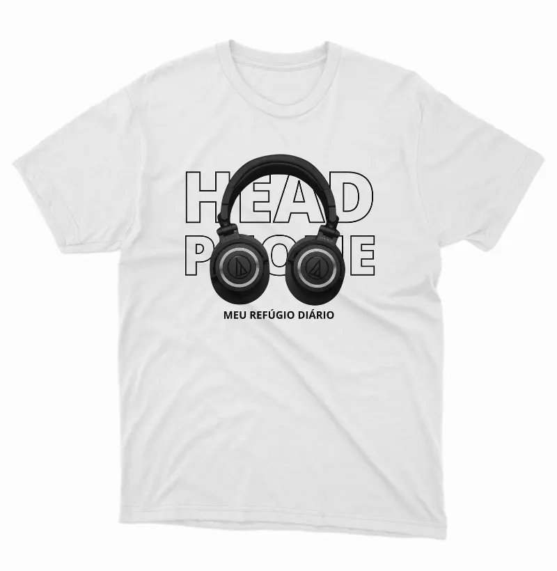 Camiseta Meu Refúgio Diário - Audio Technica ATH-M50X