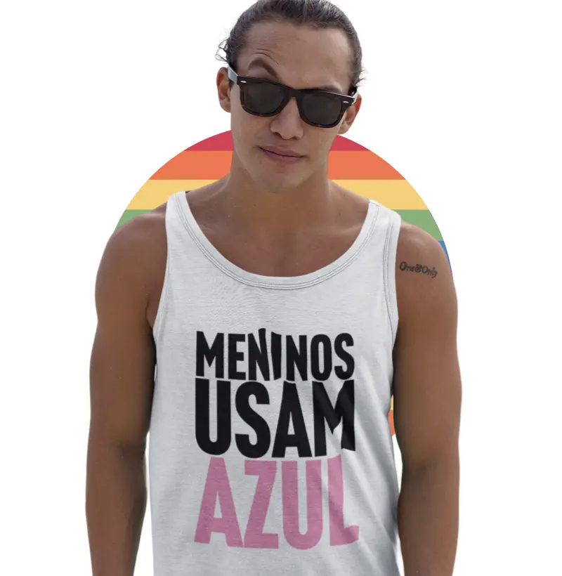 Meninos usam azul