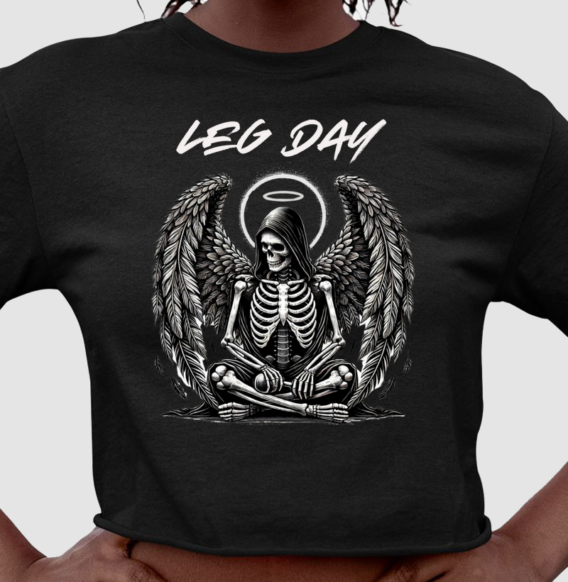 Camiseta Leg Day Caveira
