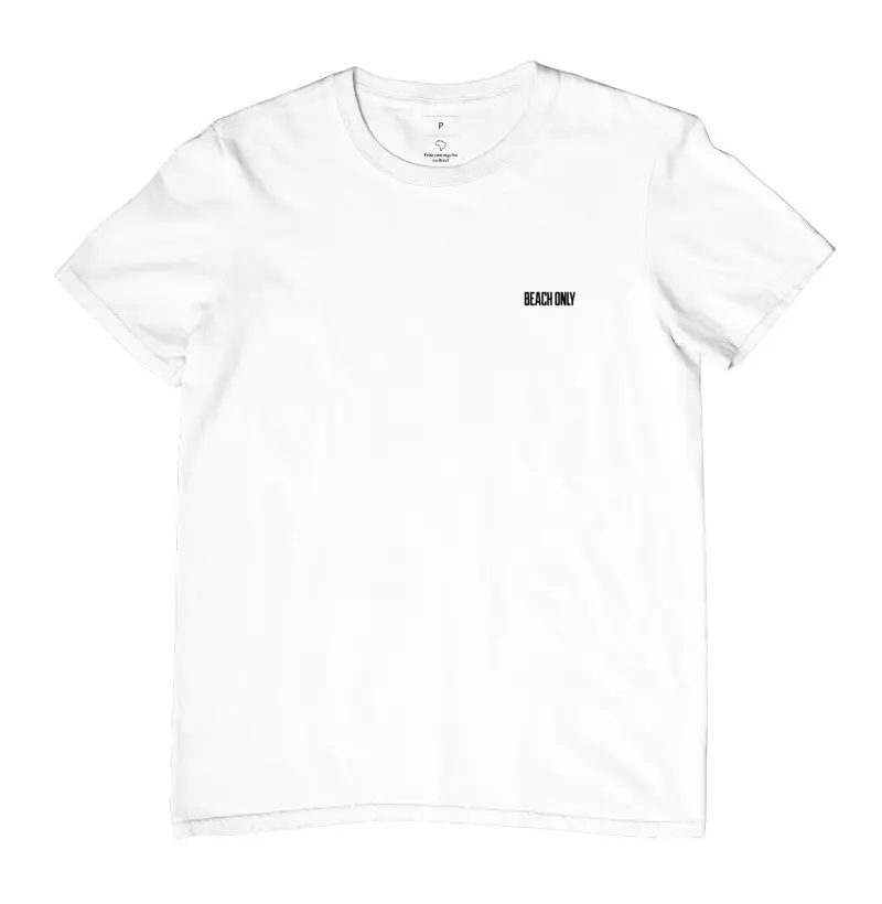 Camiseta Basica Beach Only Branca