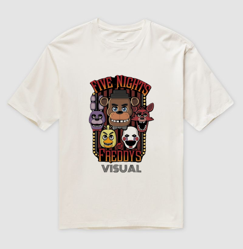 Camiseta Oversized FNAF V2 GL