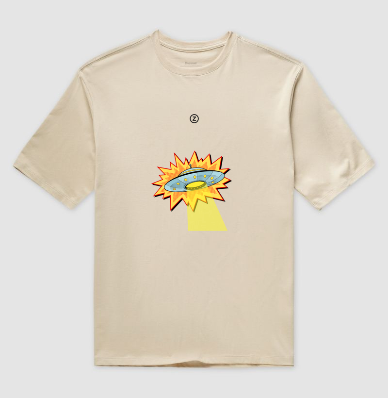 Camiseta Oversized Disco Voador - Zaire Clothing