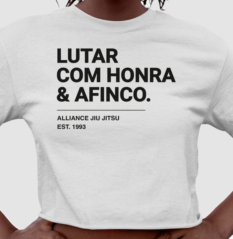 Cropped Cultura Alliance - Coragem I Branco