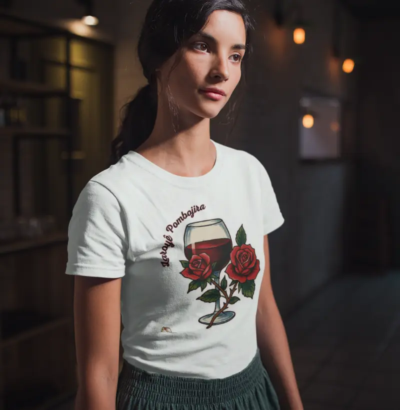 Camiseta Aruanda Ê Laroyê Pombogira 100% Algodão