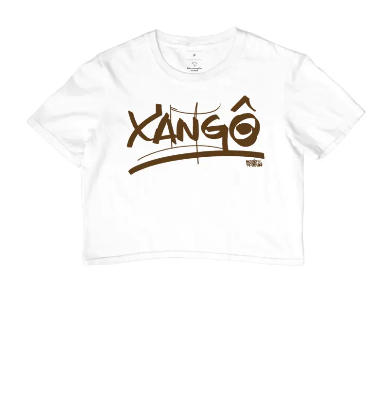Cropped Xangô Brown Colors Maria Patuá