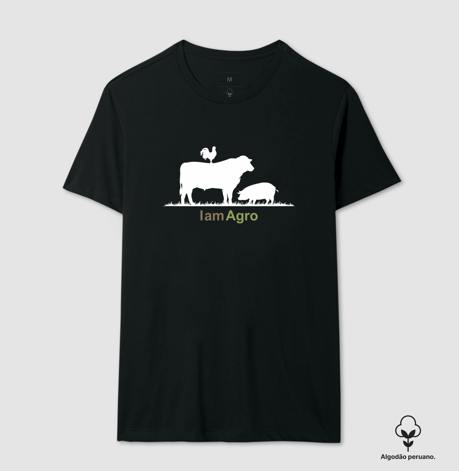 Camiseta Boi, Galo e Porco 