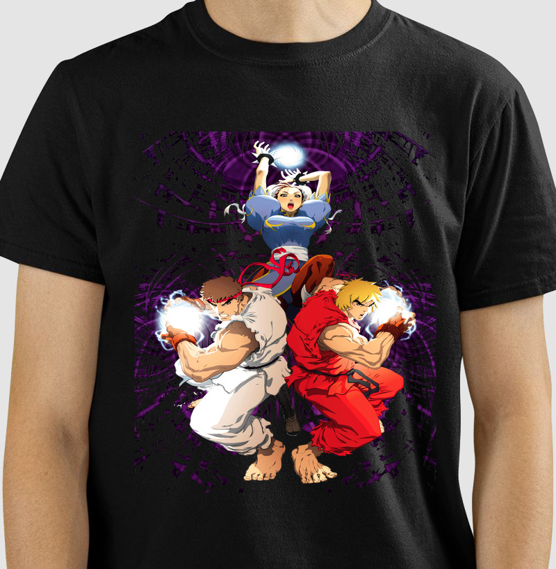 Camisas Street Fighter - Alpha