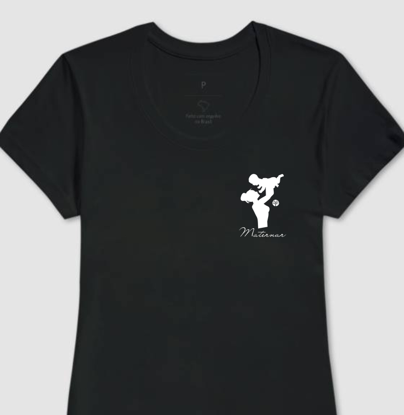 Camiseta Fem. Figura Mãe e Bebê 3