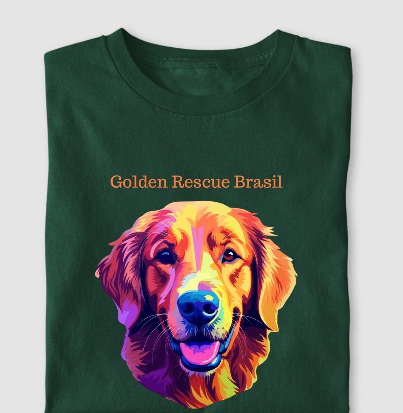 Camiseta Básica Golden Retriever Color 