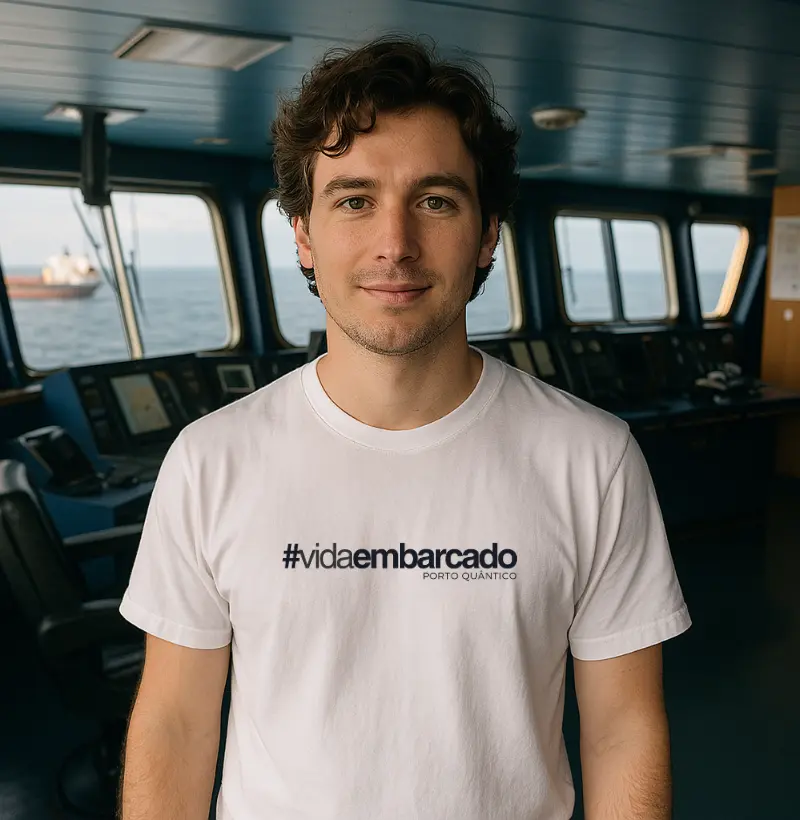 Camiseta Masculina 100% Algodão - #vidaembarcado